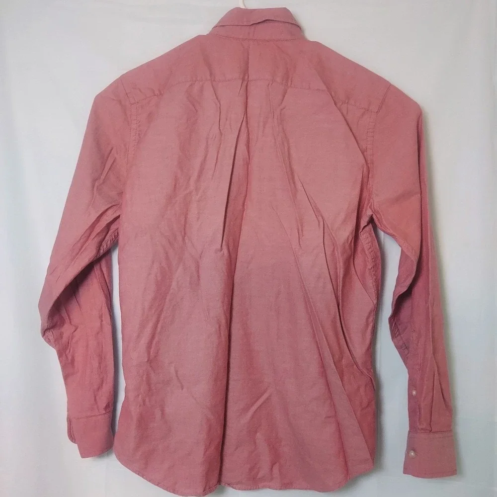 Banana Republic Slim Stretch Oxford Button Down Shirt‎ Red Size L